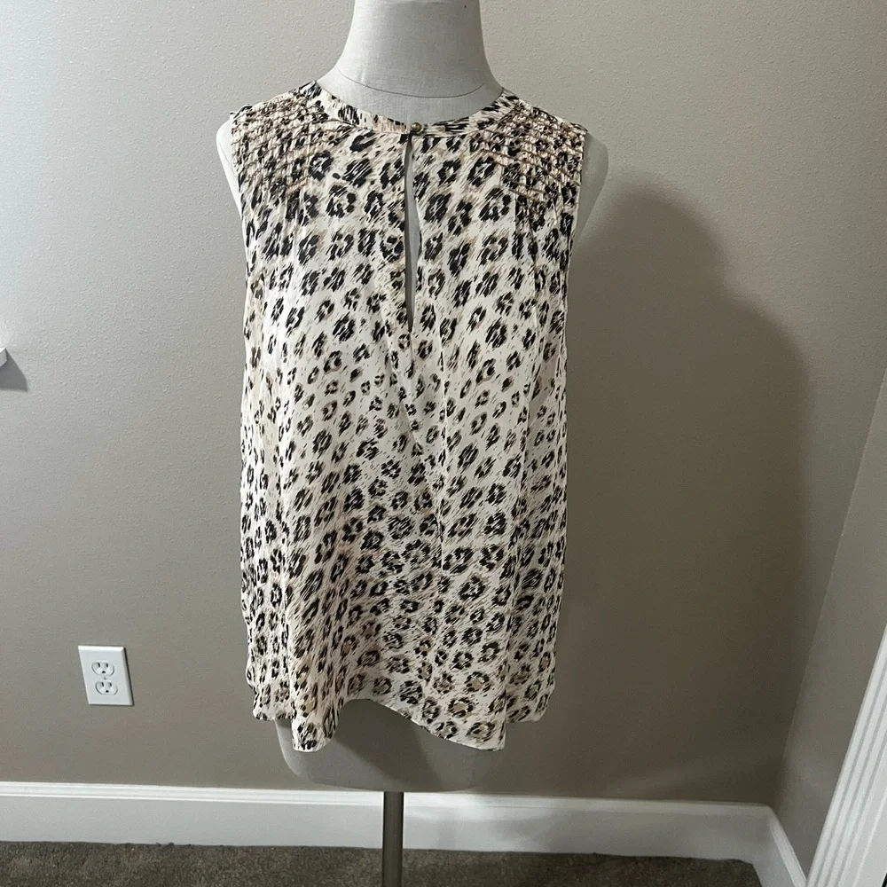 Leopard print Joie tank - Picture 1 of 8
